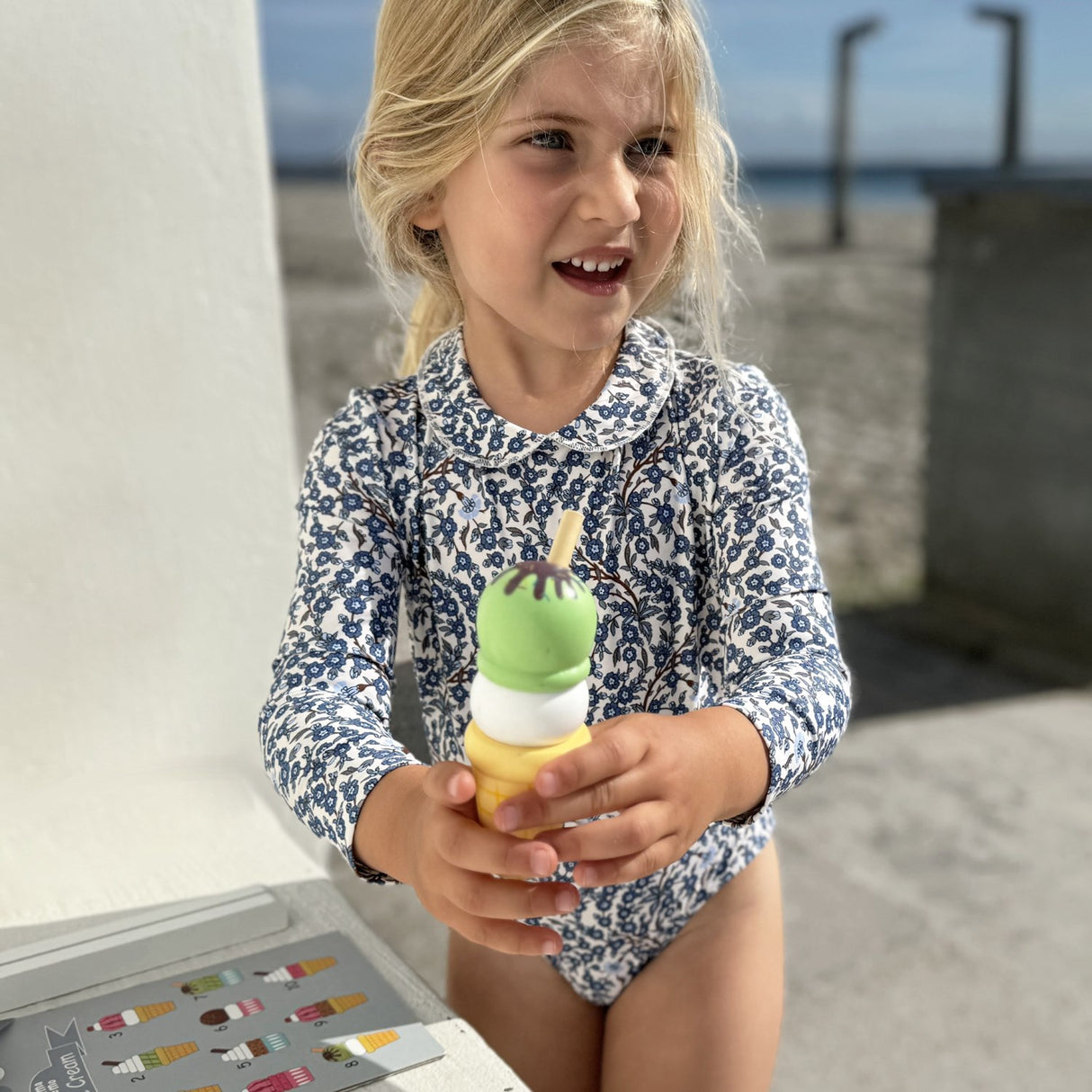 Petit Crabe Empress B Peeter Pan Halsbånd Badedrakt L/S - Made Med Liberty© Stoff