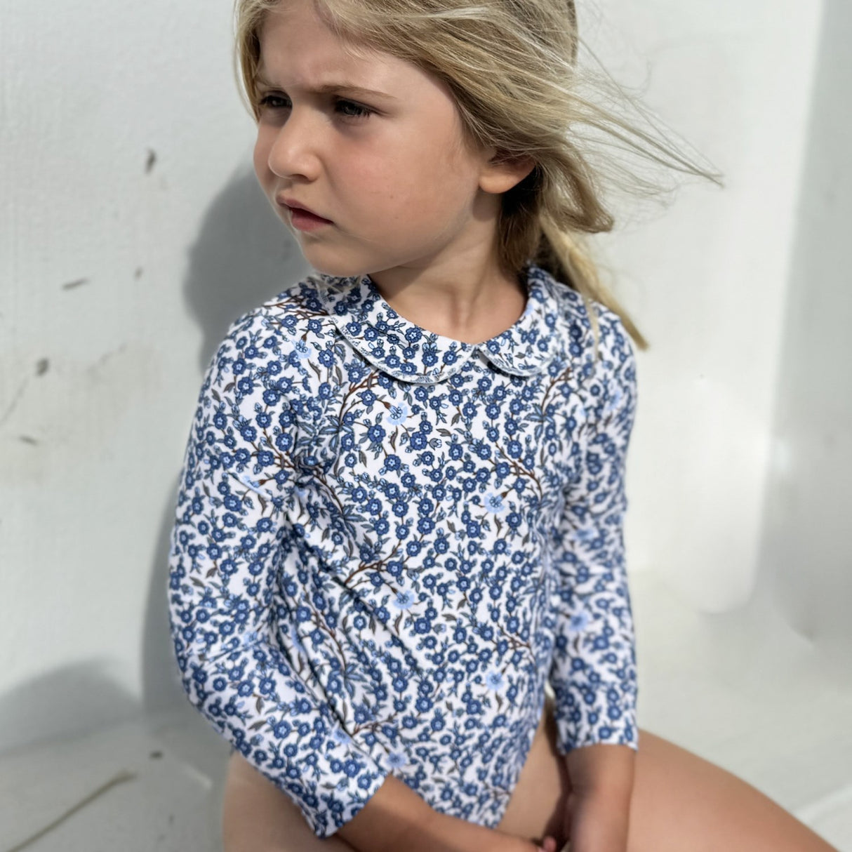 Petit Crabe Empress B Peeter Pan Halsbånd Badedrakt L/S - Made Med Liberty© Stoff