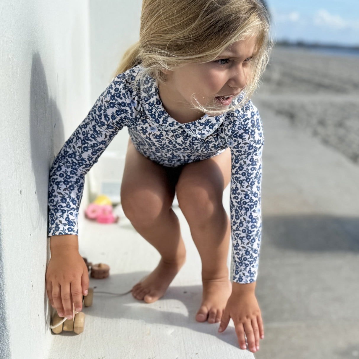 Petit Crabe Empress B Peeter Pan Halsbånd Badedrakt L/S - Made Med Liberty© Stoff