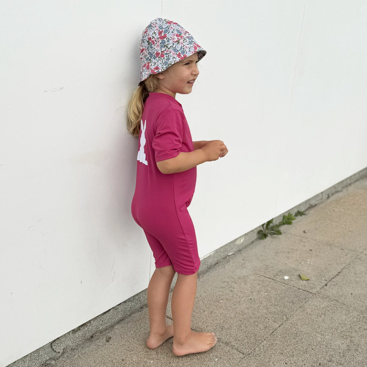 Petit Crabe Mulberry Noe Rabbit Sunsuit S/S