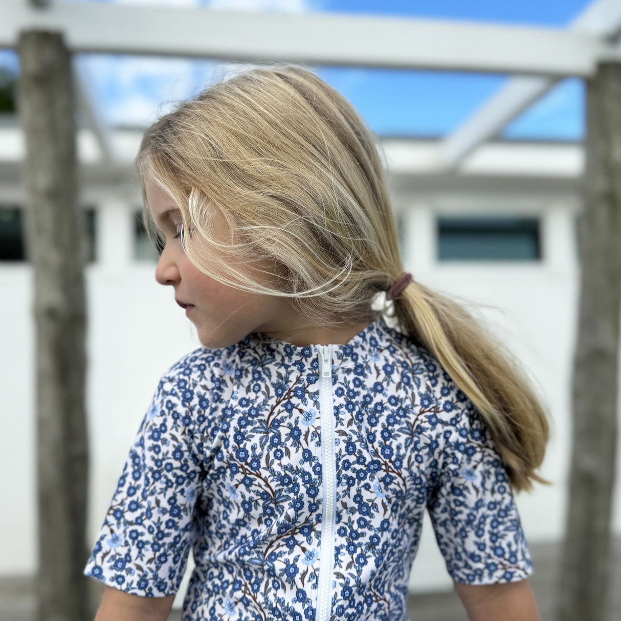 Petit Crabe Empress B Natsu Sunsuit S/S - Made Med Liberty© Stoff