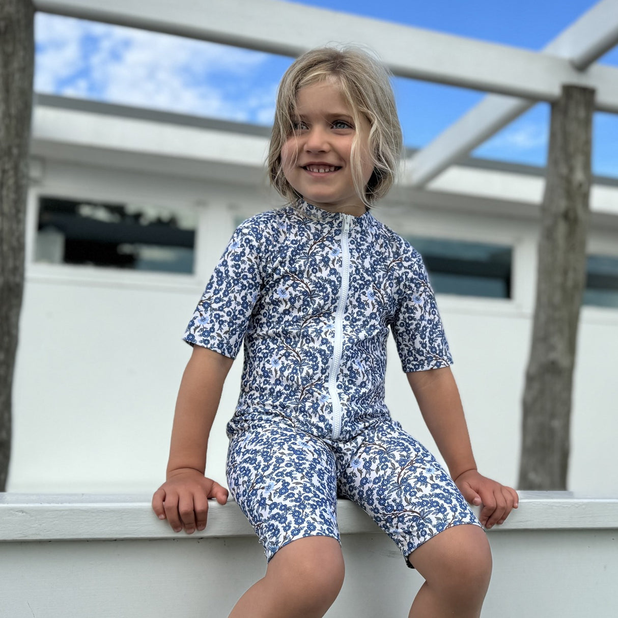 Petit Crabe Empress B Natsu Sunsuit S/S - Made Med Liberty© Stoff