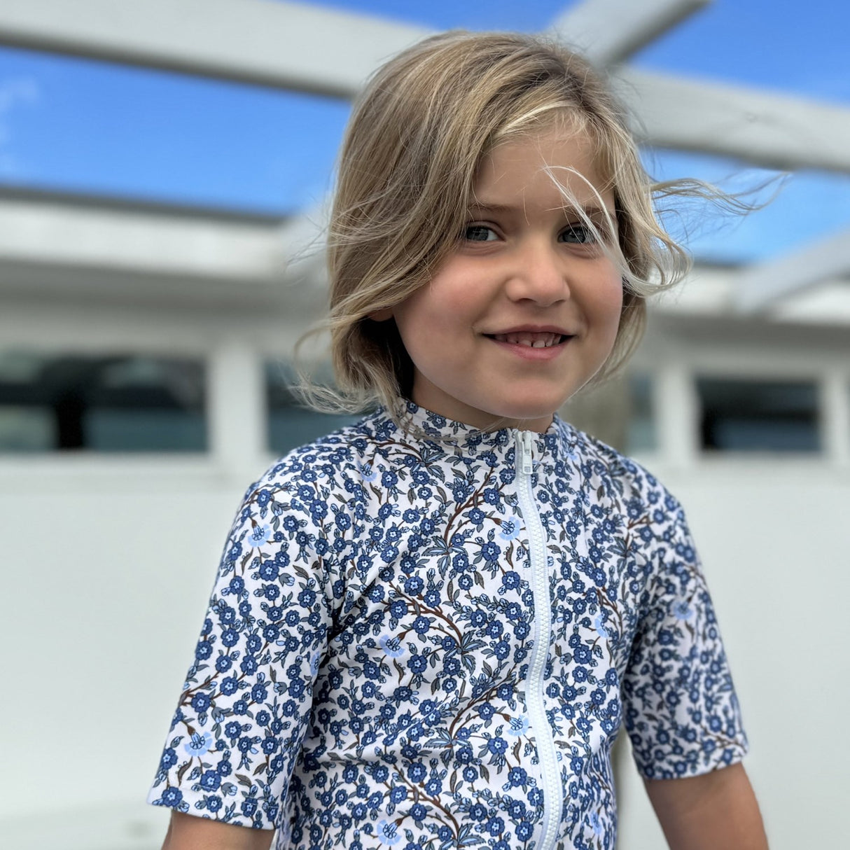 Petit Crabe Empress B Natsu Sunsuit S/S - Made Med Liberty© Stoff