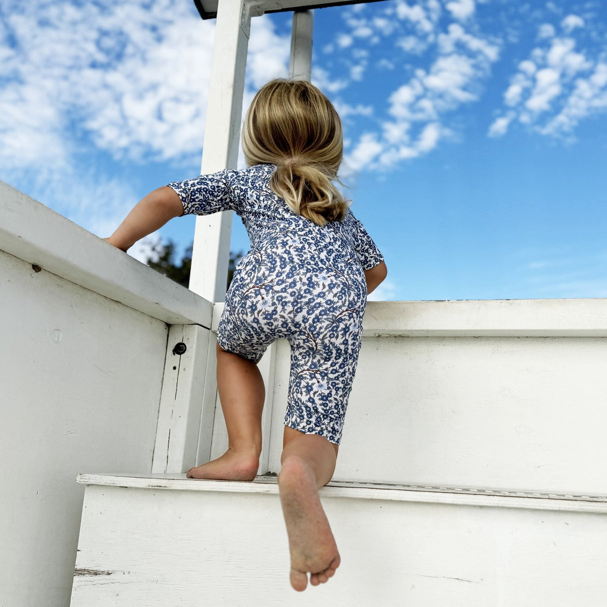 Petit Crabe Empress B Natsu Sunsuit S/S - Made Med Liberty© Stoff