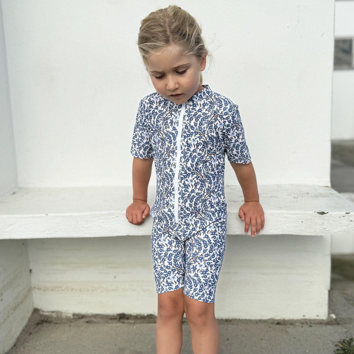 Petit Crabe Empress B Natsu Sunsuit S/S - Made Med Liberty© Stoff