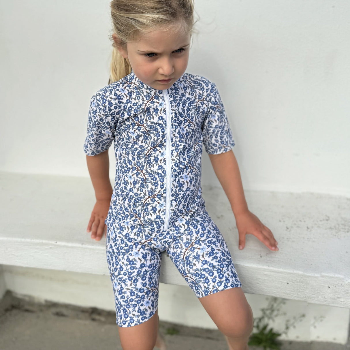 Petit Crabe Empress B Natsu Sunsuit S/S - Made Med Liberty© Stoff