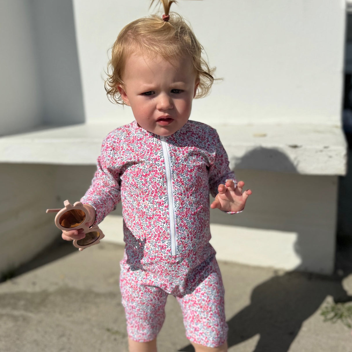 Petit Crabe Wiltshire Bud Combi Sunsuit - Made Med Liberty© Stoff