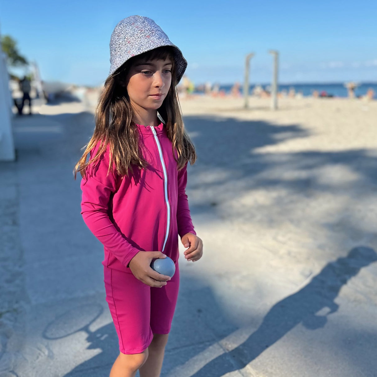 Petit Crabe Mulberry Combi Sunsuit