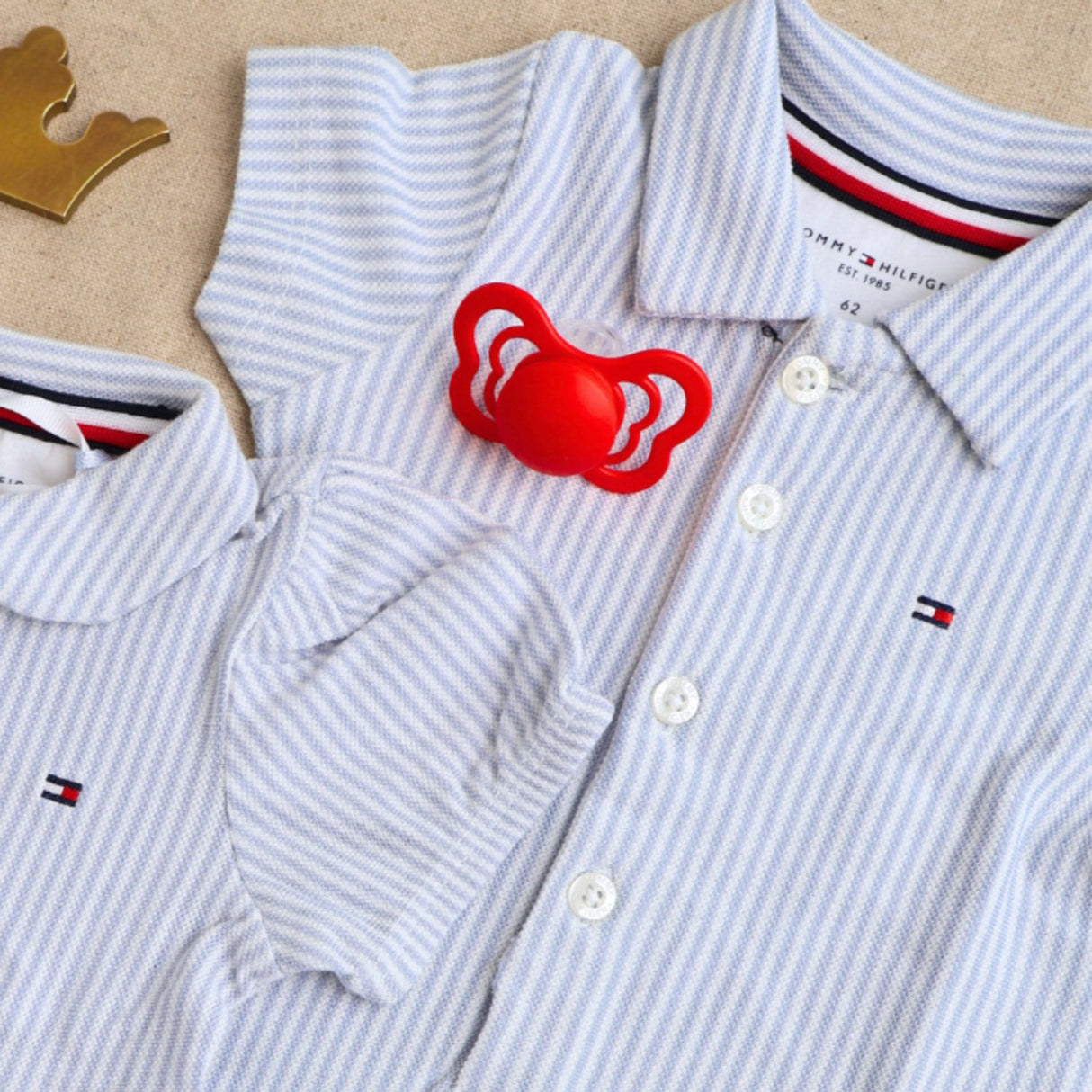 Tommy Hilfiger Breezy Blue Ithica Stripe Shortall