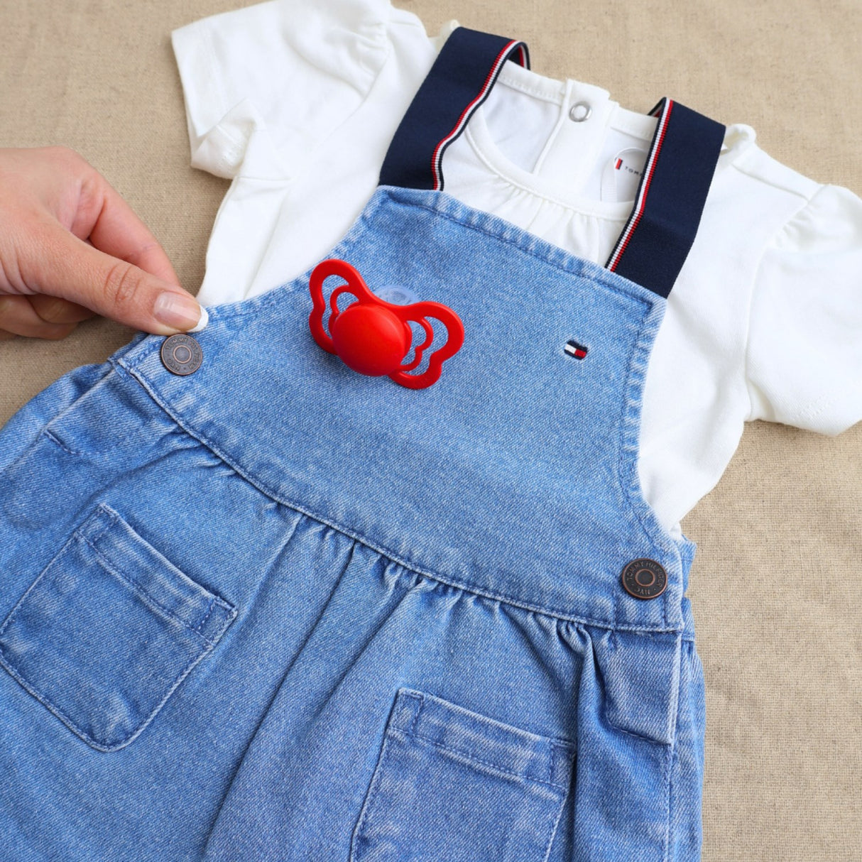 Tommy Hilfiger Denim Medium 01 Denim Dungaree Kjole