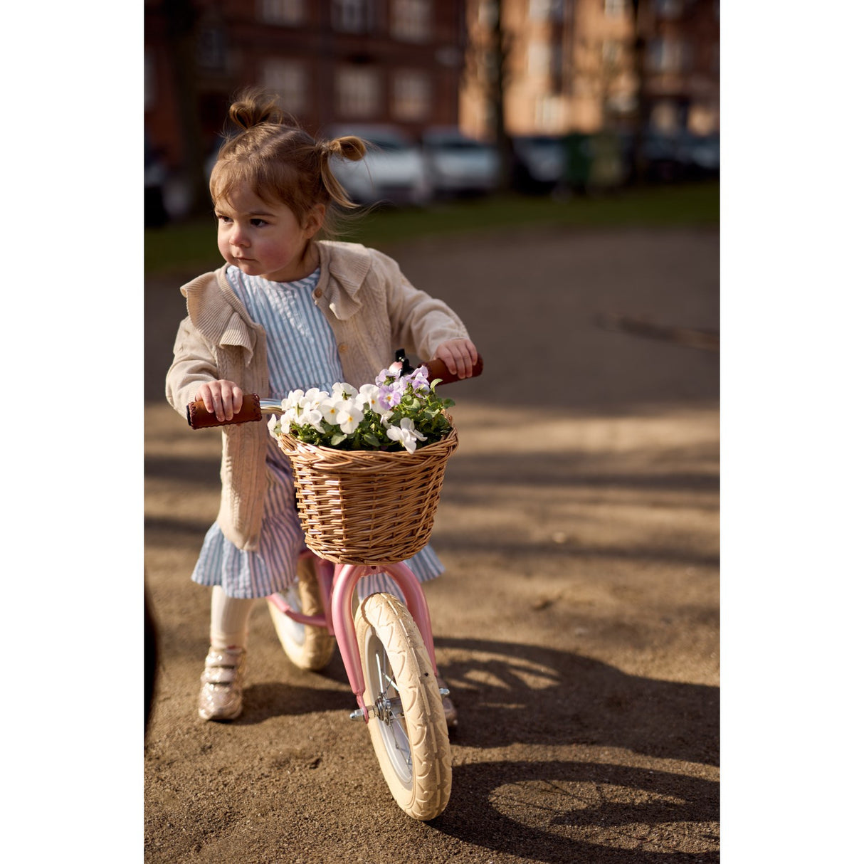 THE NEW Siblings X Luksusbaby Blue Fog Striped Ojo Kjole