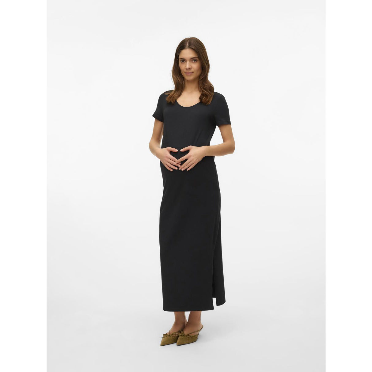 Mama;licious Black Mleva Ss Jrs Al Kjole Noos