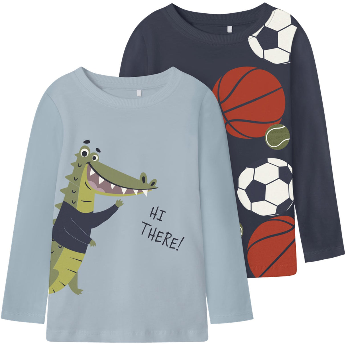 Name It Sterling Blue Nmmkingston 2P Ls Nreg Topp Pb