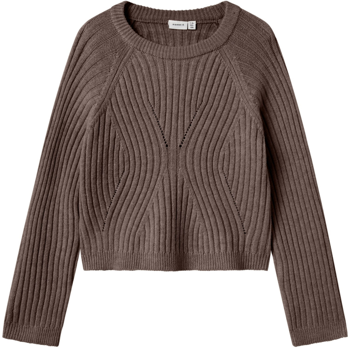 Name It Coffee Quartz Nkfrikine Ls Kort Strikk Pullover P