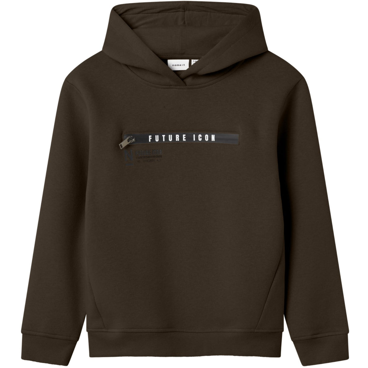 Name It Turkish Coffee Nkmleonas Ls Nreg Sweat Wh Bru