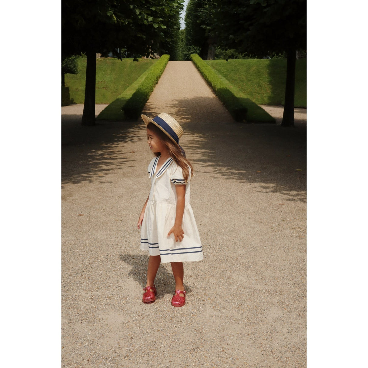 Konges Sløjd Optic White Allie Sailor Kjole Gots