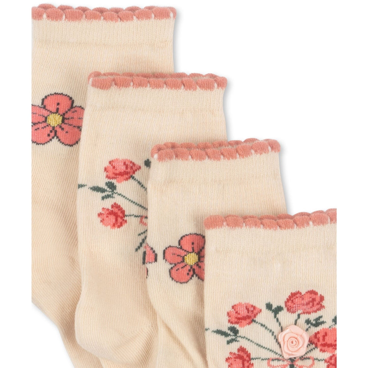 Konges Sløjd Rose Mix 2 Pack Rose Strømper