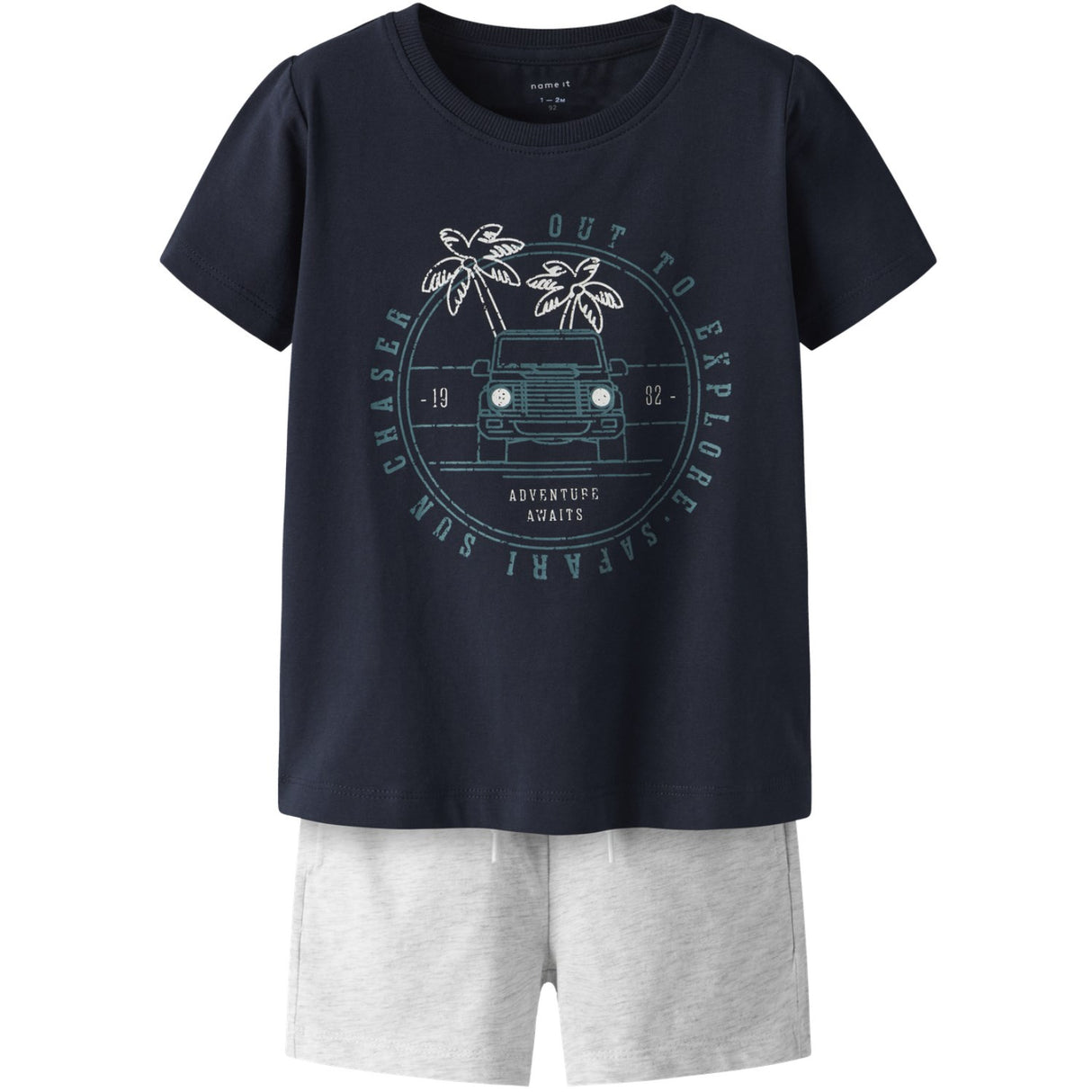 Name It Dark Sapphire Nmmjaspen Ss Shorts Sett Pb