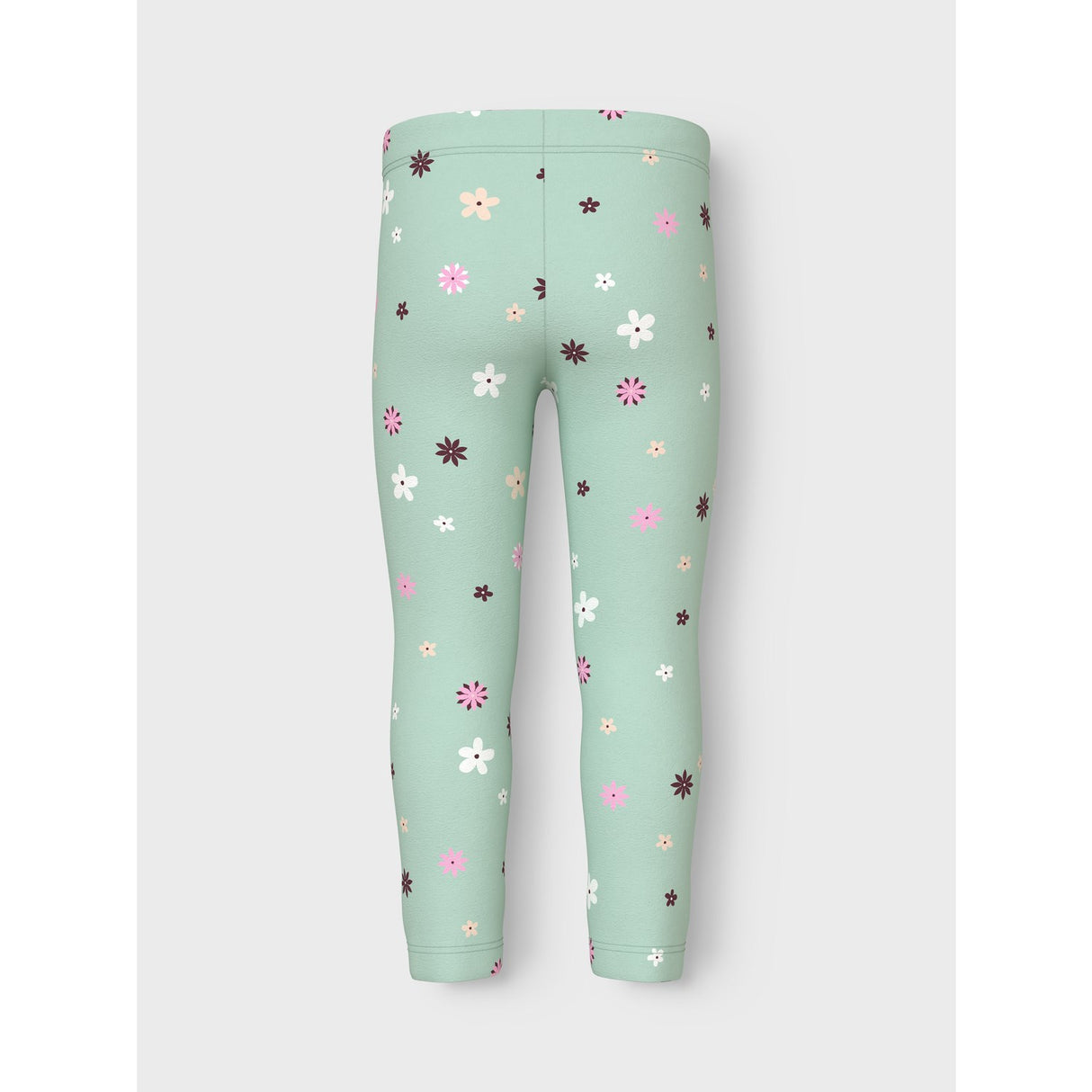 Name It Gossamer Green Flowers Nmfvivian Aop Leggings