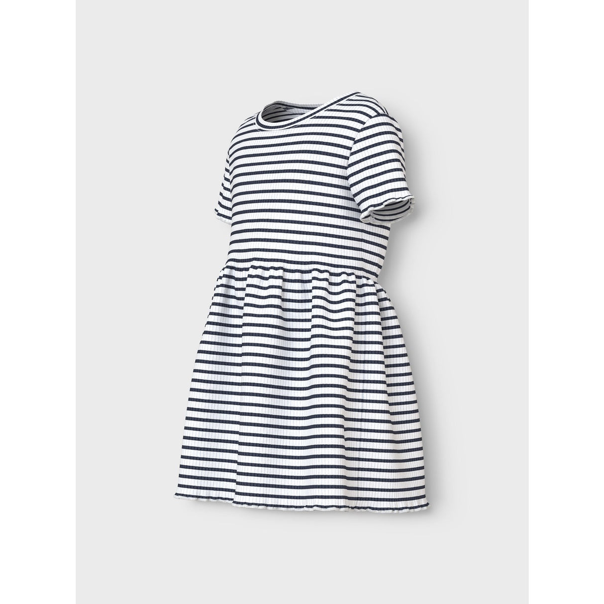 Name It Bright White Blue Nmfvemma Ss Kjole