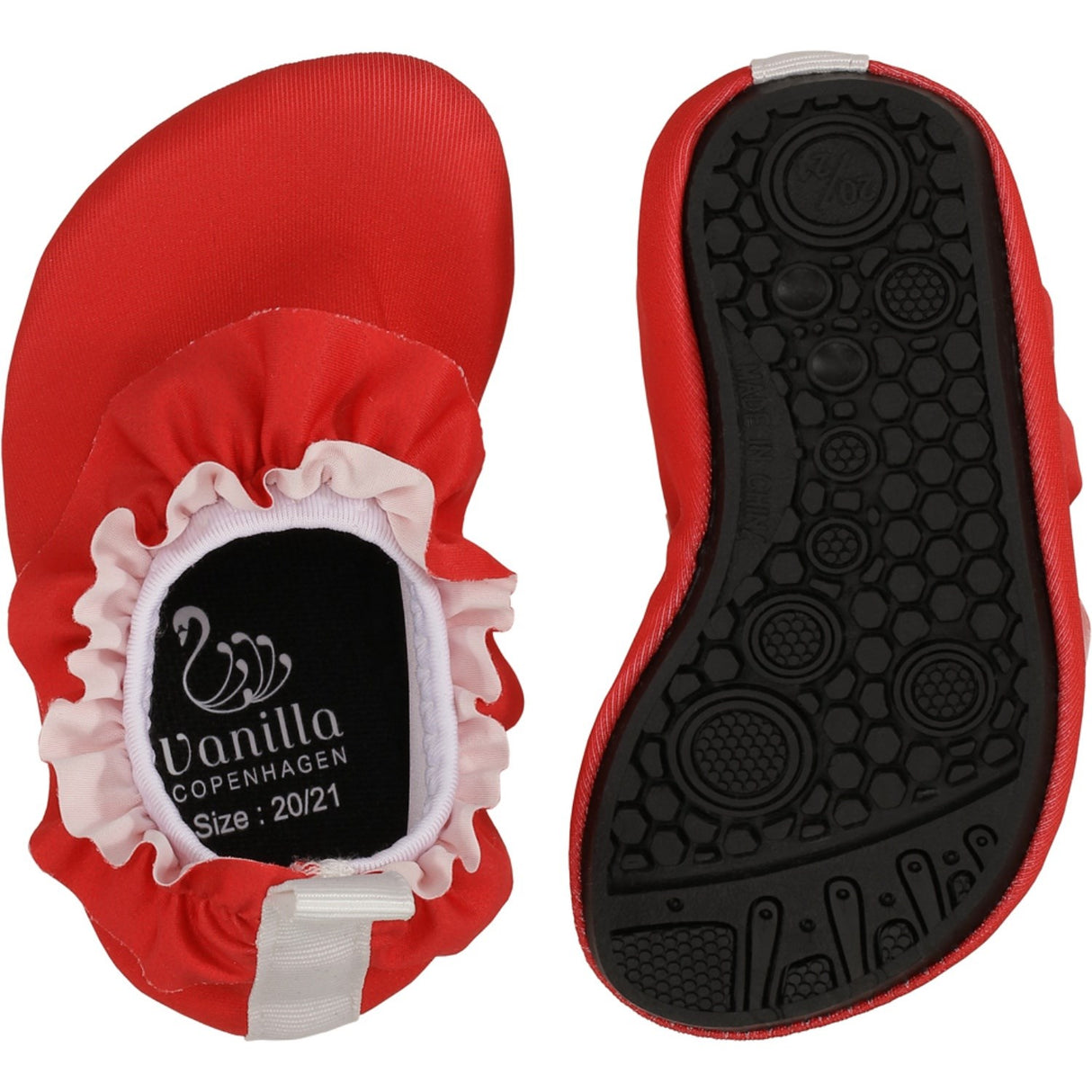 Vanilla COPENHAGEN Berry Red Badesko - Frill