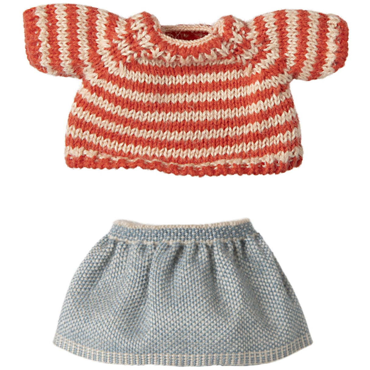 Maileg Strikket Sweater Og Skirt, Big Sister Mouse