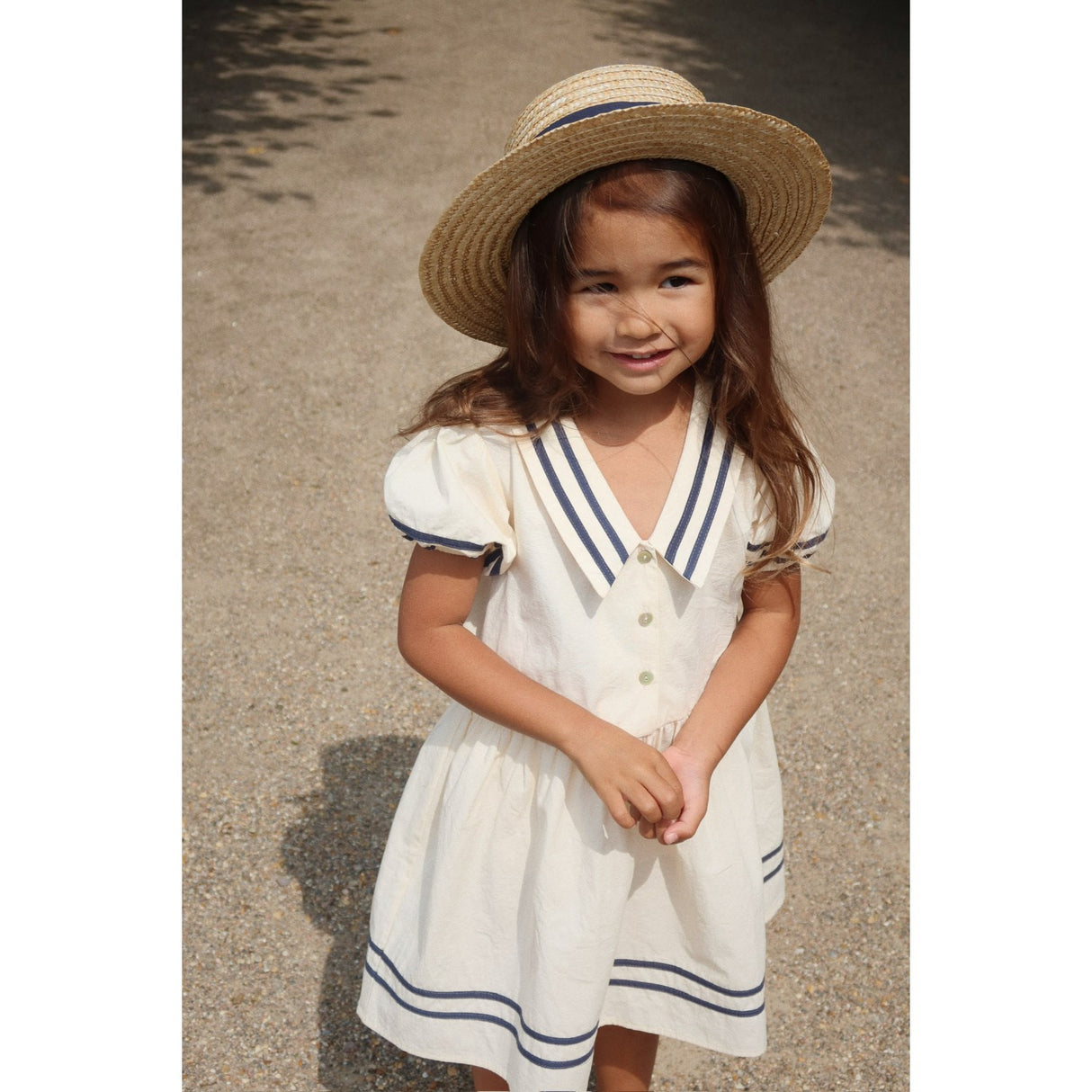 Konges Sløjd Optic White Allie Sailor Kjole Gots