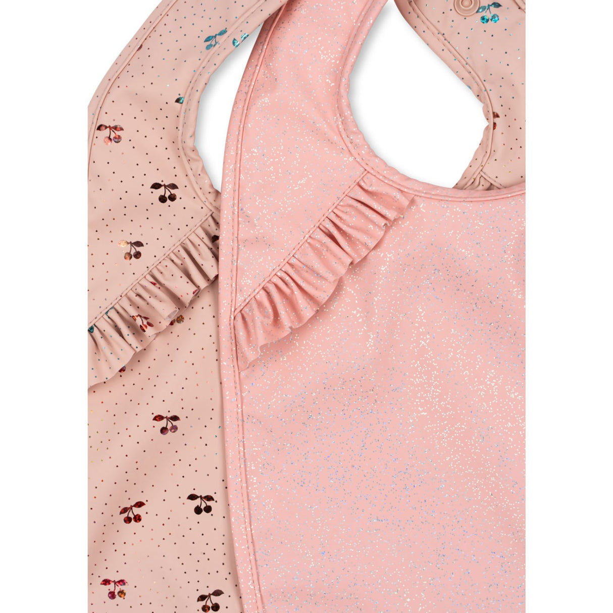 Konges Sløjd Cherry Sparkle 2 Pack Dinner Smekke Med Frill