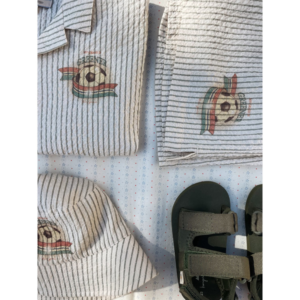 Konges Sløjd Stripe Bluie Elliot Bøtte Lue Gots