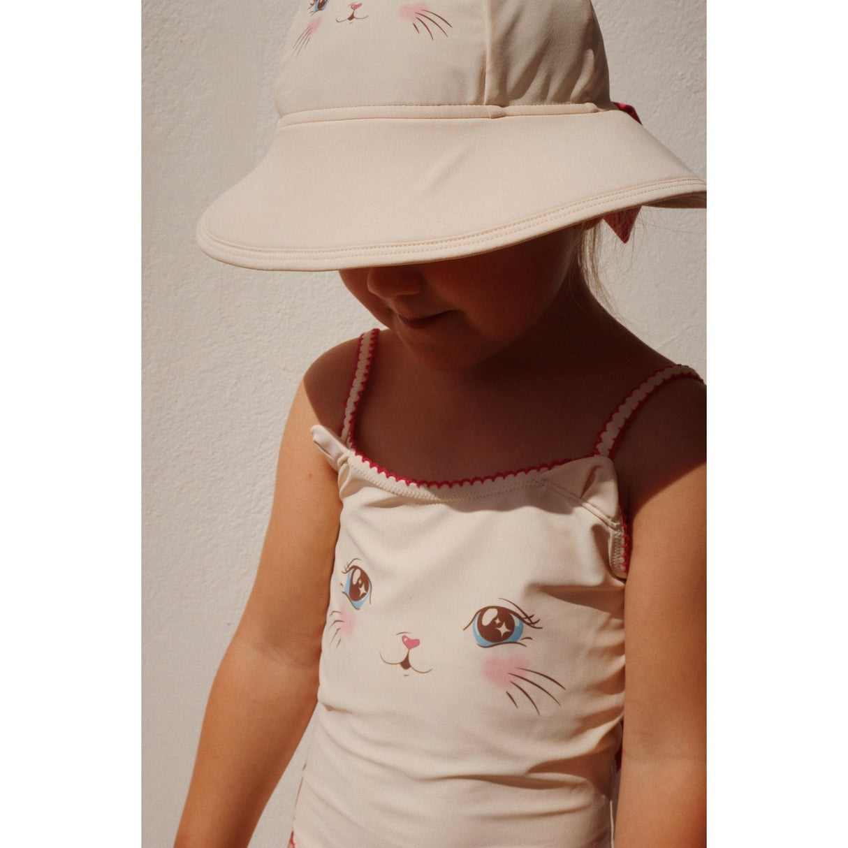 Konges Sløjd Soft Pink Kitty Cat Sun Lue Grs