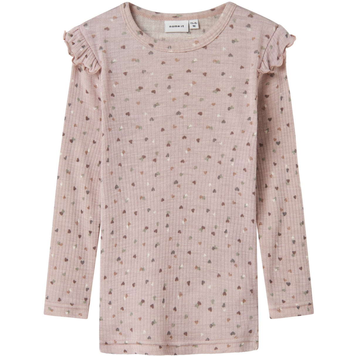 Name It Shadow Gray Duts Nmfwomi Wo/Mo Ls Topp