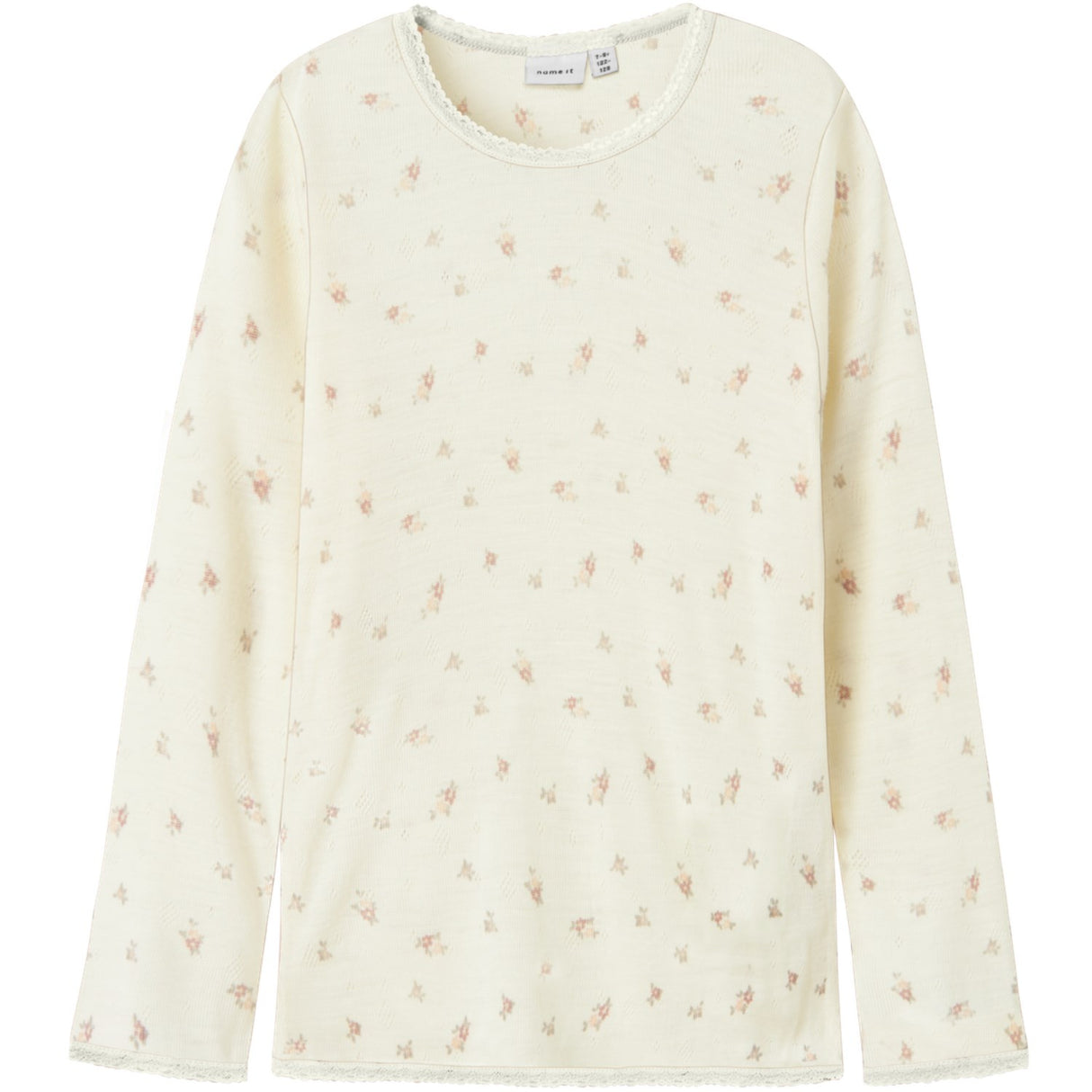 Name It Snow White Small Flowers Nkfwang Ull Needle Ls Topp