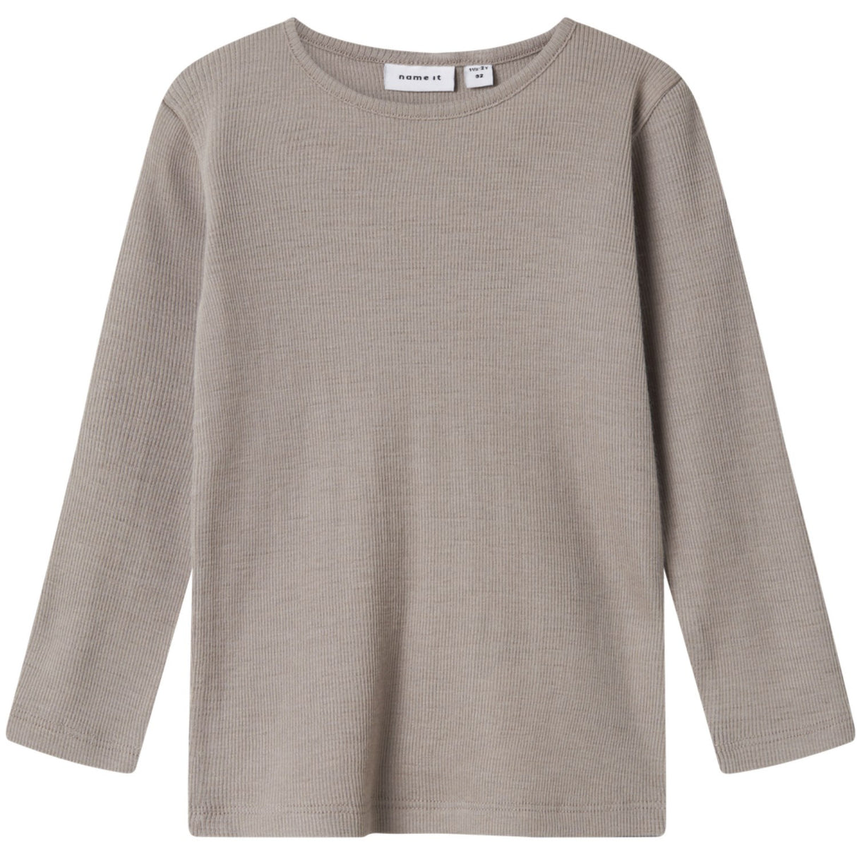 Name It Satellite Nmmwossa Wo/Si Rib Ls Topp