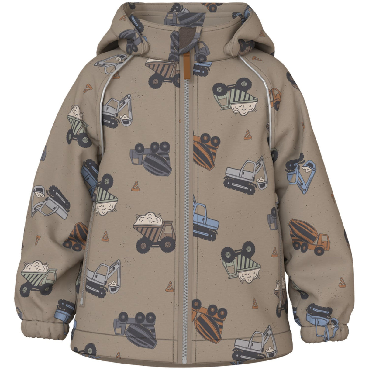 Name It Silver Mink Truck Nmmalfa08 Softshell Jakke Aop 1Fo