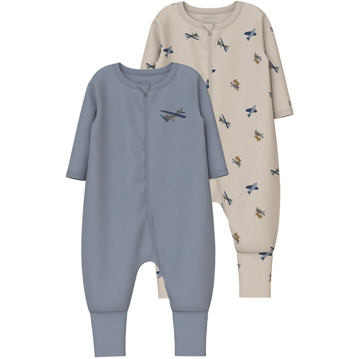 Name It Peyote Nbmnightsuit 2P Zip Ff Airplane Noos