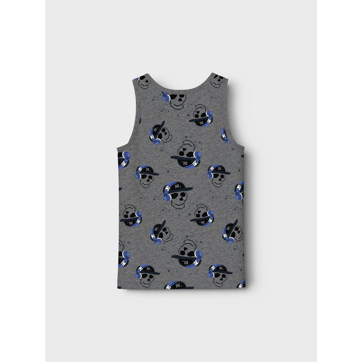 Name It Dark Grey Melange Nkmtank Topp 2P Dark Grey Mel Skull Noos