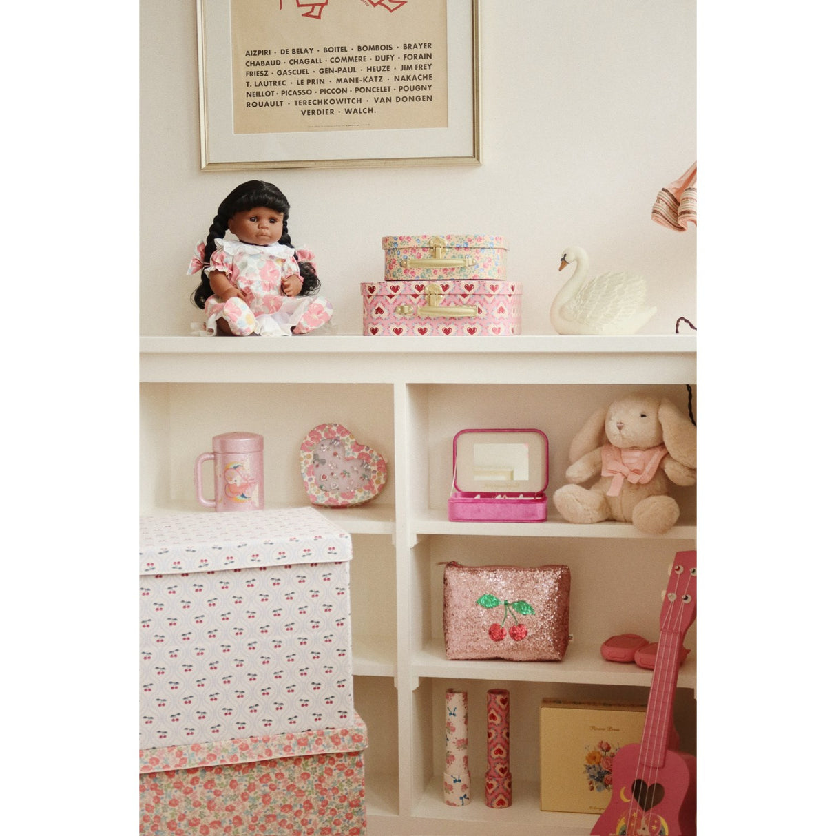 Konges Sløjd Cherry Motif Small Oppbevaringskurv