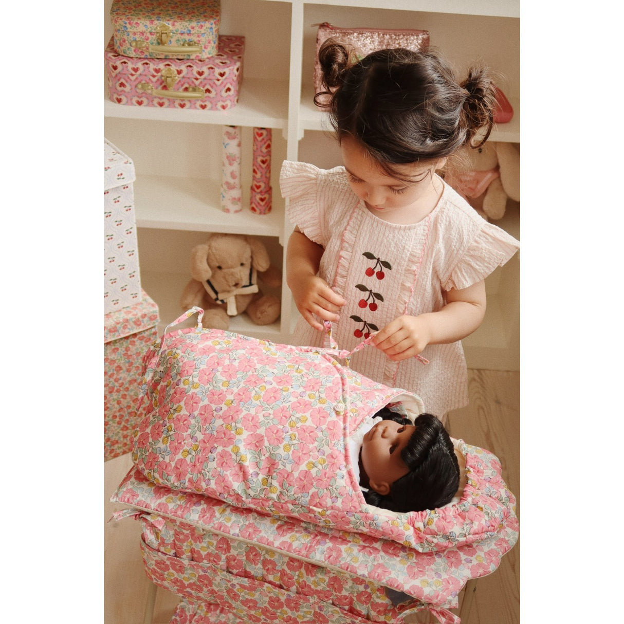 Konges Sløjd Peony Stripe Ellie Frill Topp Gots