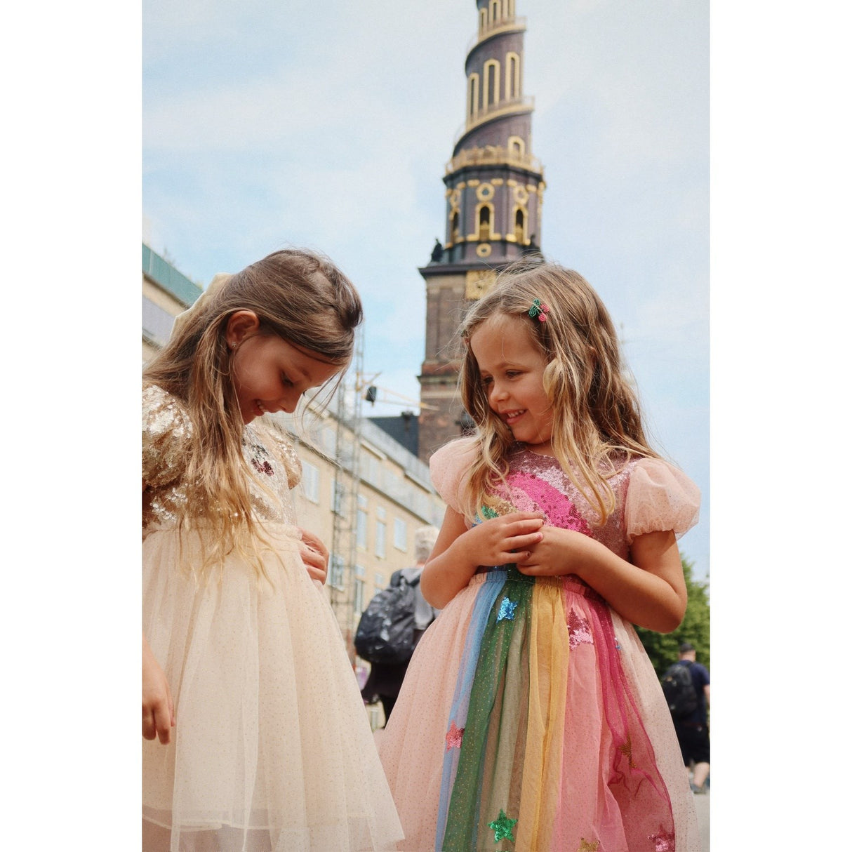 Konges Sløjd Gold Blush Starla Puff Sleeve Kjole