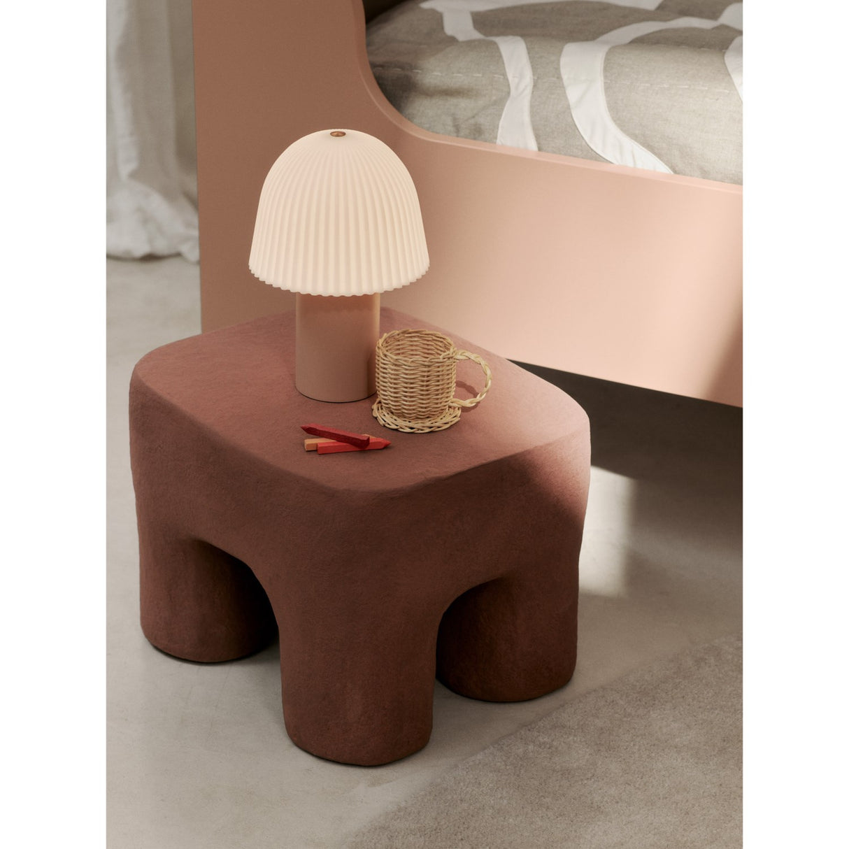 Ferm Living Rose/White Frill Portable Lampe