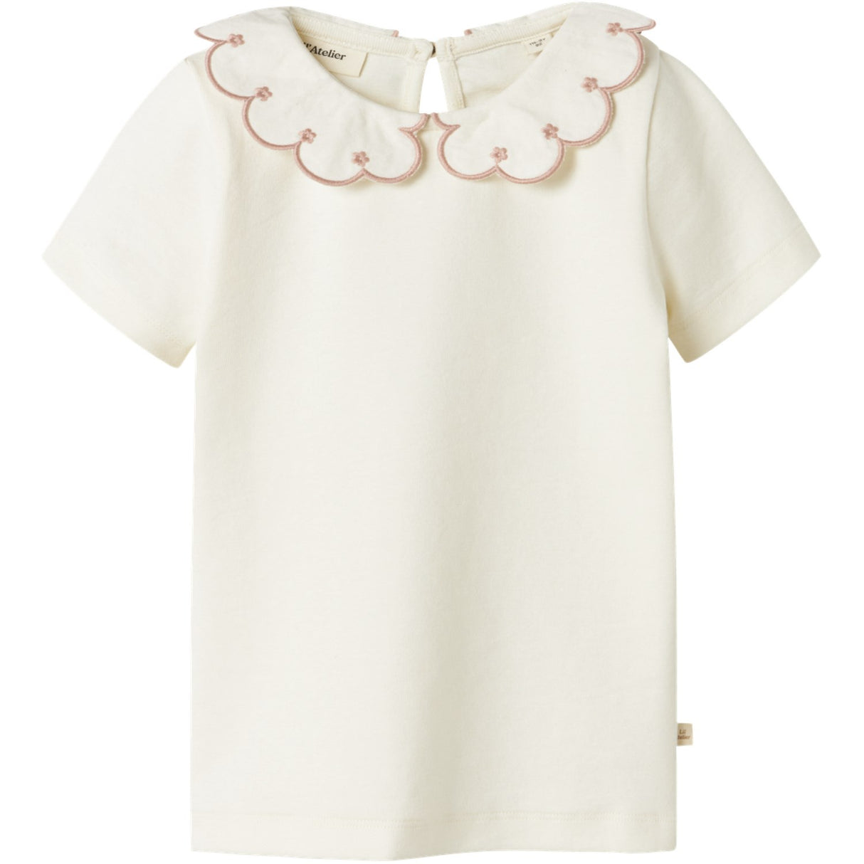 Lil'Atelier Coconut Milk Misty Rose Nmffundo Ss Slim Topp Lil