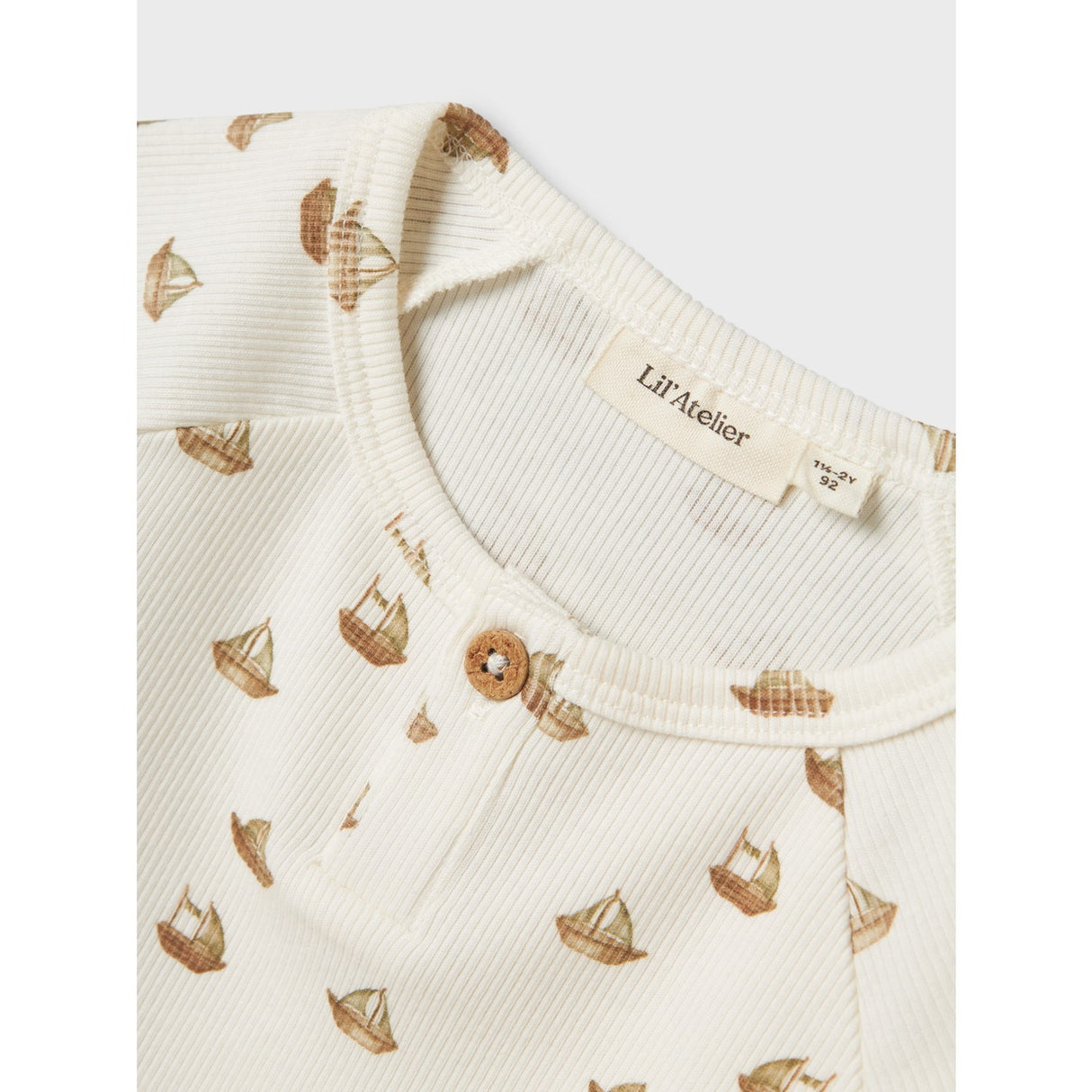 Lil'Atelier Coconut Milk Boat Nmmlavo Eni Ss Slim Topp Lil