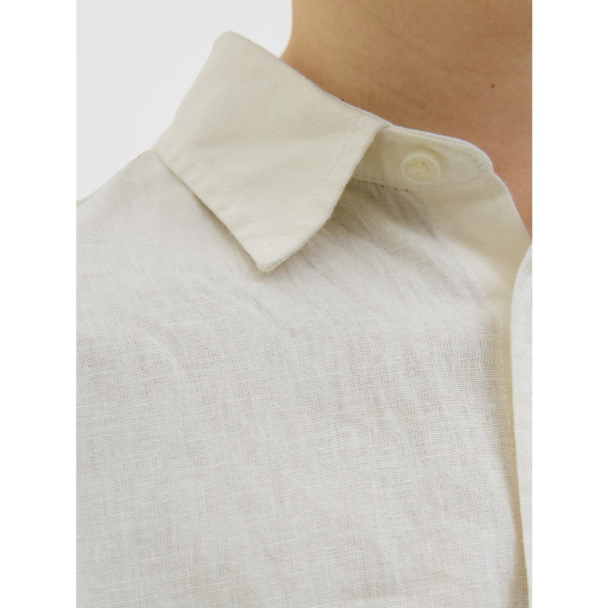 Jack & Jones Junior Antique White Jorparos Oversized Skjorte Ss Jnr