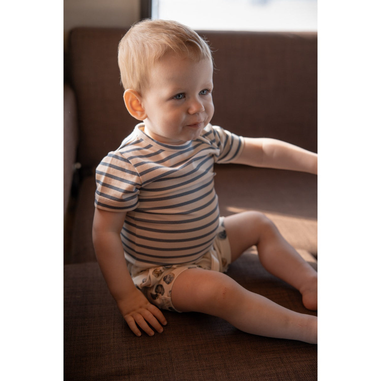 Petit Piao Blue Mirage T-Skjorte S/S Baggy Sum Printed