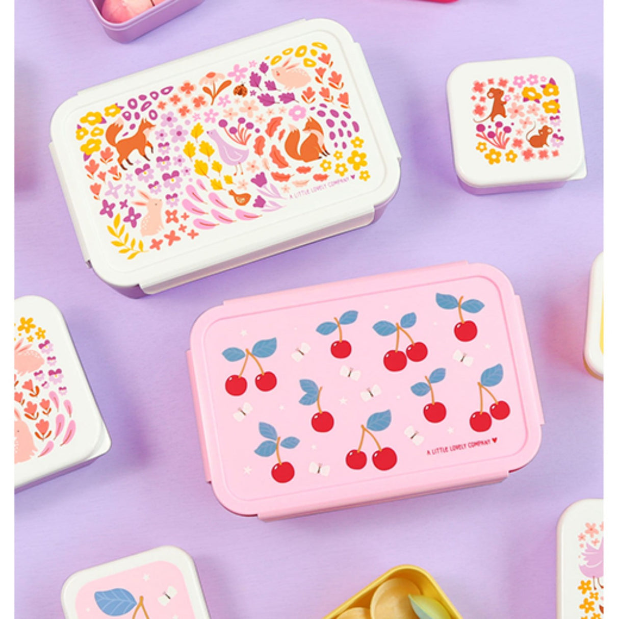 A Little Lovely Company Cherries Bento Matboks