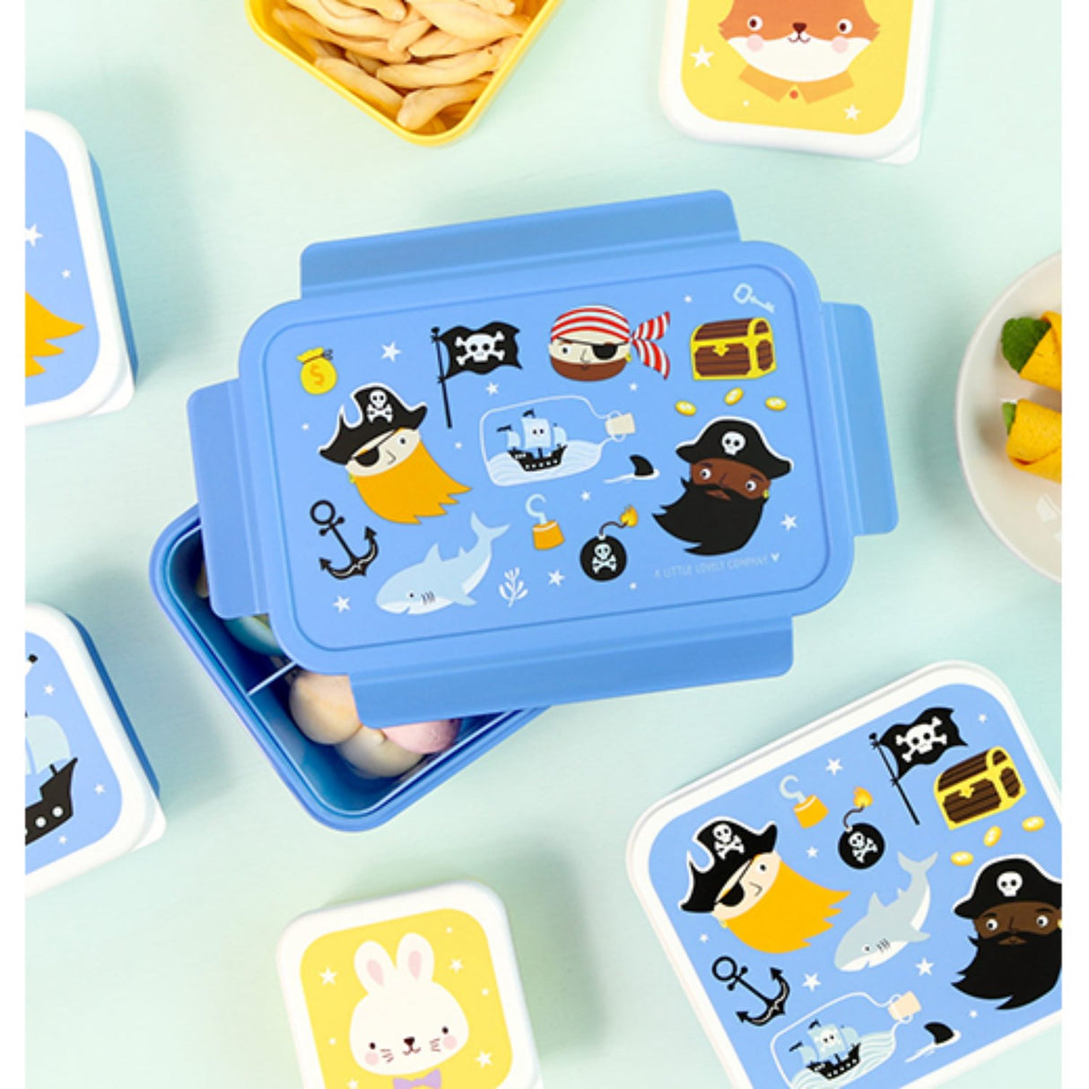A Little Lovely Company Pirates Bento Matboks