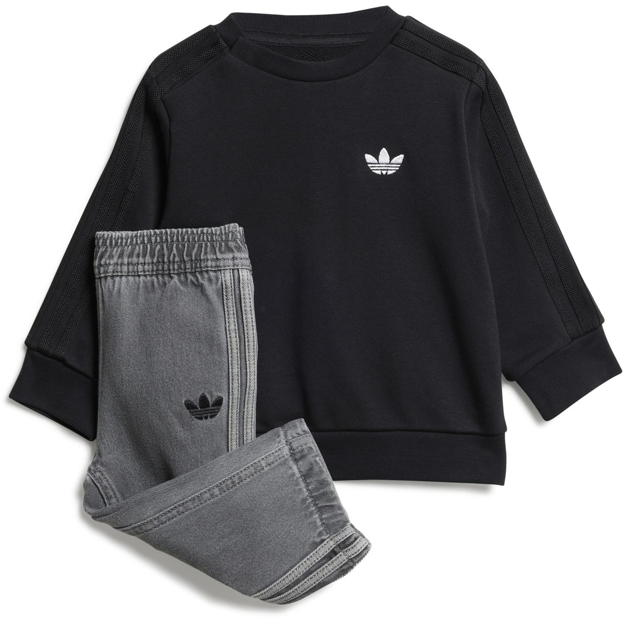 adidas Originals Black/Light Denim Denim Crew Sett