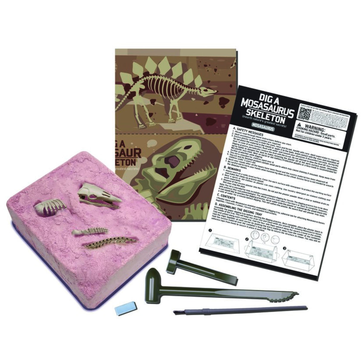 4M Udgrav Et Mosasaurus-Skelet