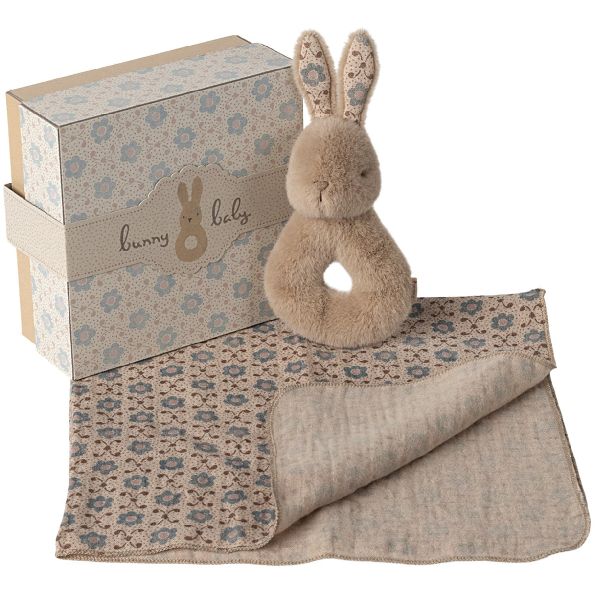Maileg Rabbit Skrangle Sett - Cream Peach