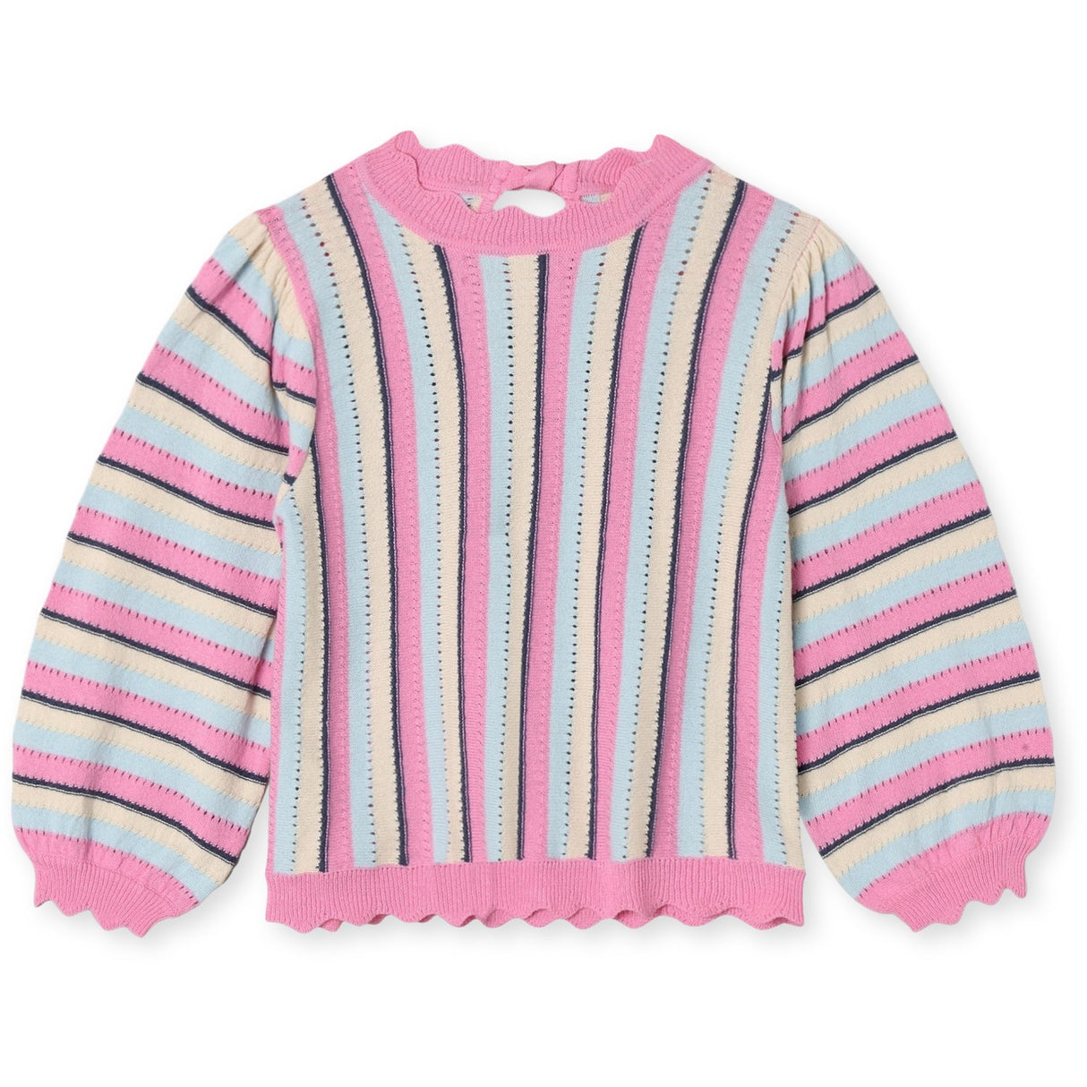Fliink Sandshell Multi Bowie Stripe Blouse